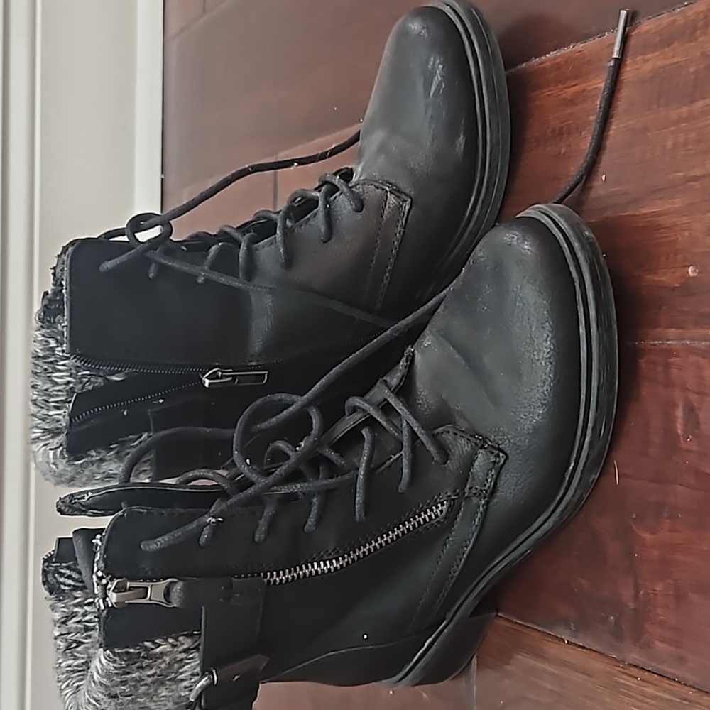 Steve Madden womens black boots Mimsy Size 7